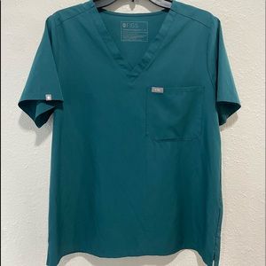 FIGS *LIMITED EDITION* Caribbean Blue FIONLITE™ Catarina Scrub Top : Womens M